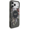 Guess IML Flowers Electro Pearl Strap MagSafe - Case iPhone 17 Pro Max (black)