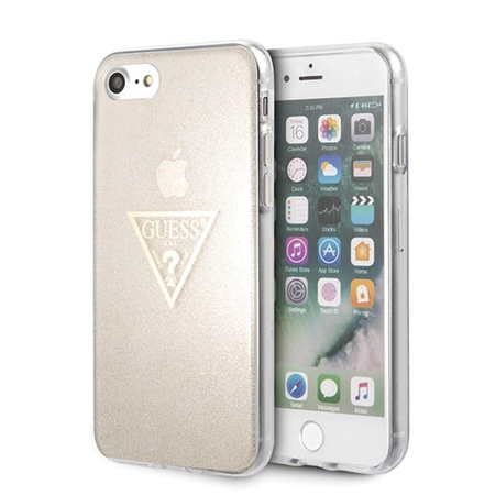 Guess Solid Glitter Triangle - iPhone 8 / 7 tok (arany)