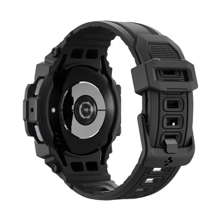 Spigen Rugged Armor Pro - Pánt + tok Samsung Galaxy Watch 7 40 mm-es órához (matt fekete)
