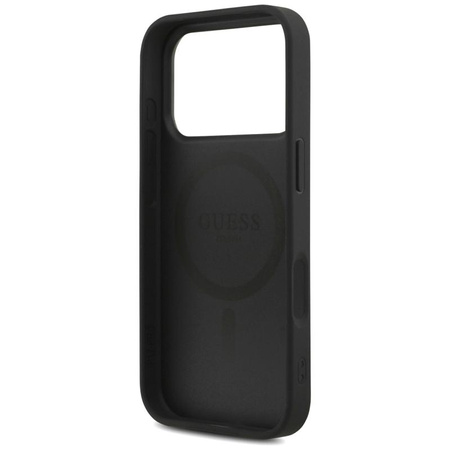 ETUI MAGSAFE GUESS DO IPHONE 17 PRO CZARNE ZE SMYCZĄ MAGNETYCZNE CASE