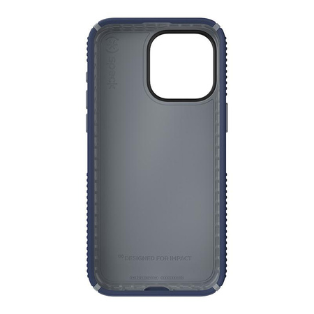 Speck Presidio2 Grip - iPhone 15 Pro Max Case (Coastal Blue / Dust Grey / White)