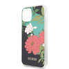 Guess Flower Shiny Collection N1 - Coque pour iPhone 11 Pro (Noir)