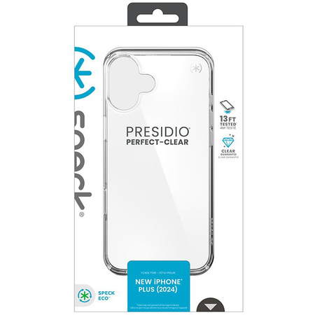 Speck Presidio Perfect-Clear - iPhone 16 Plus Case (Clear)