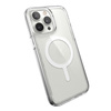 Speck Gemshell + MagSafe - Coque pour iPhone 14 Pro Max avec MICROBAN à moitié (Clair)
