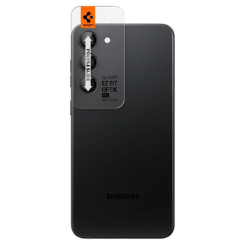 Spigen Optik.TR fényképezőgép objektívvédő - Objektívvédő üveg 2 db. samsung Galaxy S23 / S23+ készülékhez (fekete)