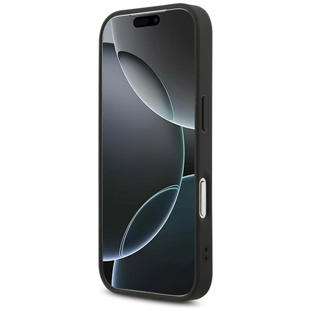 ETUI DO IPHONE 17 PRO CZARNE GUESS ORYGINALNE BROKATOWE ELEGANCKIE CASE