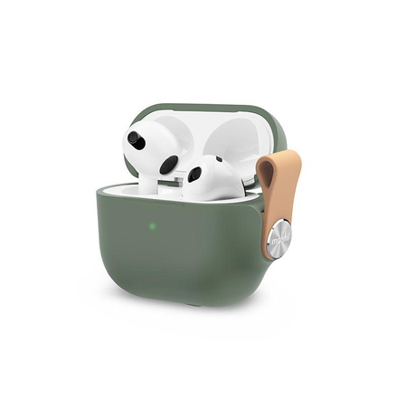 Moshi Pebbo - AirPods 3 Hülle mit abnehmbarer Handschlaufe (Mintgrün)