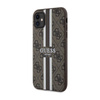 Guess 4G Printed Stripes MagSafe - Case for iPhone 11 (Brown)