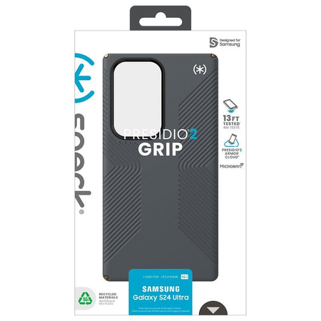 Speck Presidio2 Grip - pouzdro pro Samsung Galaxy S24 Ultra (Charcoal Grey / Cool Bronze)