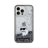 Karl Lagerfeld Liquid Glitter Choupette - pouzdro pro iPhone 13 Pro (průhledné)