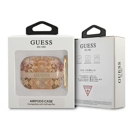 Guess Paisley - Airpods Pro Etui Case (Gold)