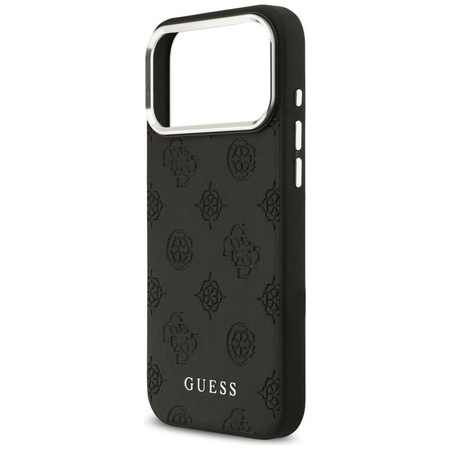 Guess Peony Hot Stamp Script MagSafe - Hülle iPhone 17 Pro Max (schwarz)