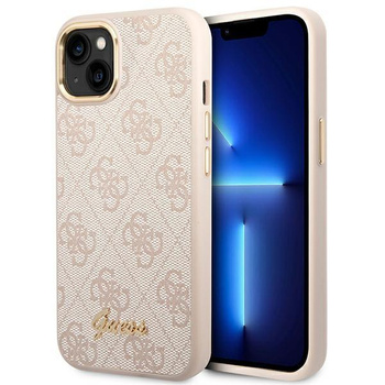 Guess 4G Metal Camera Outline Case - Coque pour iPhone 14 (rose)