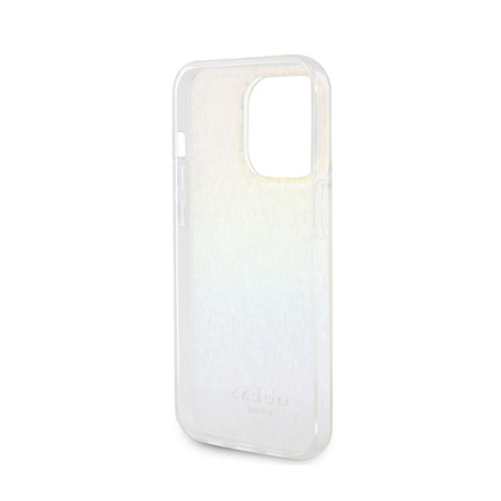 Guess IML Faceted Mirror Disco Iridescent - pouzdro pro iPhone 15 Pro (duhové)