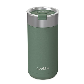 Quokka Boost Coffee Tumbler - Edelstahl-Thermobecher mit Brühvorrichtung 400 ml (Pine)