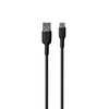 PURO ICON Soft Cable - USB-A auf USB-C Kabel 1,5 m (Schwarz)