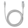 Cellularline Soft Cable - Câble USB-A vers Lightning certifié MFi 1,2 m (gris)