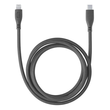 Cellularline Soft Cable - Câble USB-C vers Lightning certifié MFi 1,2 m (noir)