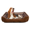 Soft couch bed for dog 75 x 58 x 19 cm roz. L (brown)