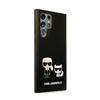 Karl Lagerfeld Slilicone Karl & Choupette - Étui Samsung Galaxy S22 Ultra (noir)