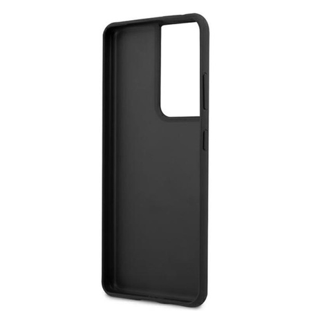 Guess 4G Metal Logo - Etui Samsung Galaxy S21 Ultra (szary)