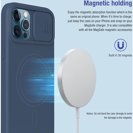 Nillkin CamShield Silky Magnetic - Pouzdro na Apple iPhone 12 / 12 Pro s krytem fotoaparátu (Matcha Green)