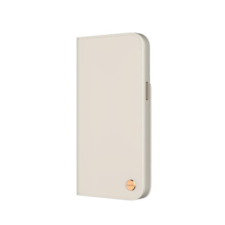 Moshi Overture MagSafe - Hülle mit abnehmbarer magnetischer Geldbörse für iPhone 14 Plus (Grau)