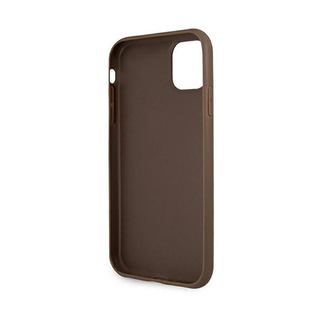 Guess 4G Big Metal Logo - iPhone 11 Pro Tasche (braun)