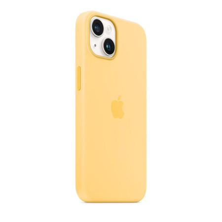 Apple Silicone Case - Silikonowe etui z MagSafe do iPhone 14 (bladożółty)