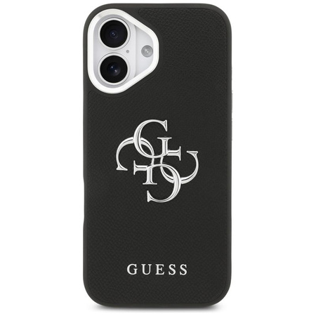 ETUI DO IPHONE 17 GUESS CZARNE ORYGINALNE SKÓRZANE ELEGANCKIE CASE