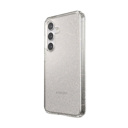 Speck Presidio Lux Glitter - Samsung Galaxy S24 Case (Clear / Gold Glitter)