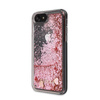Guess Liquid Glitter Hearts - Coque iPhone SE 2020 / 8 / 7 (rose/rouge)