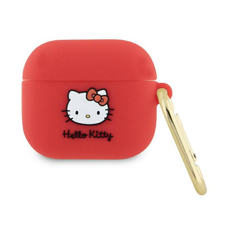 Hello Kitty Silicone 3D Kitty Head - AirPods 3 Case (fuchsia)