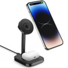 Spigen PF2100 ArcField - 2 az 1-ben vezeték nélküli töltő iPhone & AirPods 7.5W (fekete)