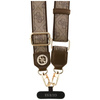 Guess Universal Crossbody Strap 4G Tether Patch Strass Metal Logo - Univerzální popruh / šňůrka na telefon (hnědý)