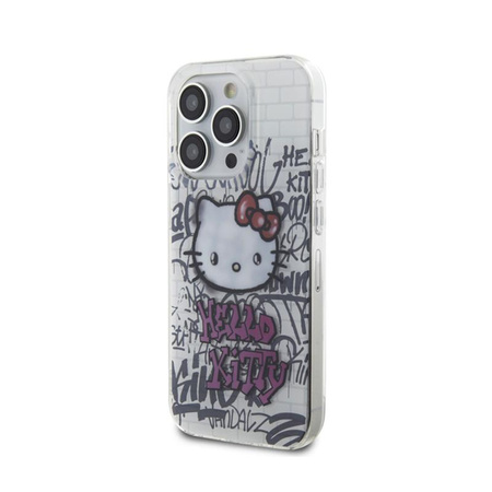 Hello Kitty IML Kitty On Bricks Graffiti - iPhone 13 Pro Max tok (fehér)