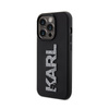 Karl Lagerfeld 3D Rubber Glitter Logo - iPhone 15 Pro Case (black)