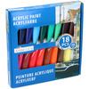 Artist & Co - Set de peintures acryliques en tubes de 36 ml 18 couleurs