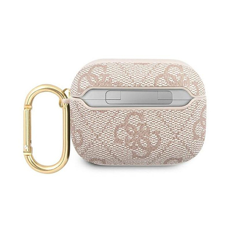 Guess 4G Script Metal Collection - pouzdro AirPods Pro (růžové)