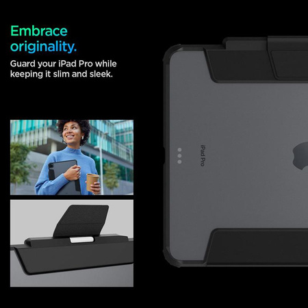 Spigen Ultra Hybrid Pro - Hülle für iPad Pro 13" M4 (2024) (Schwarz)