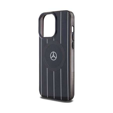 Mercedes Double Layer Crossed Lines MagSafe - iPhone 15 Pro Max Case (noir)