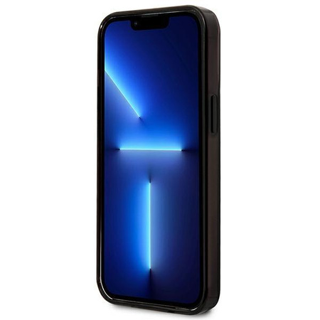 Karl Lagerfeld Gradient Ikonik Karl & Choupette - Hülle für iPhone 13 Pro (Schwarz)