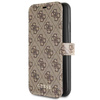 Guess Booktype 4G Charms Collection - iPhone 11 Pro Max Hülle mit Kartenfächern (braun)