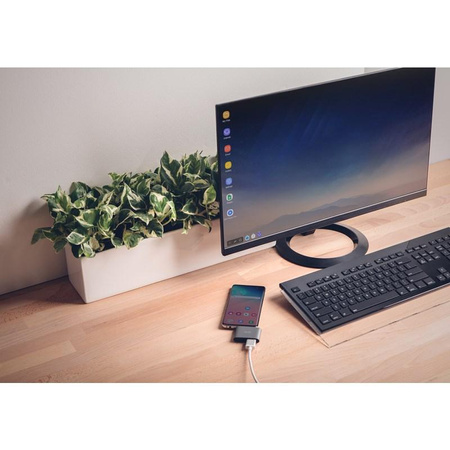 Adaptér Moshi USB-C - adaptér pro HDMI 4K a HDR s podporou 60W nabíjení Power Delivery (titanově šedý)