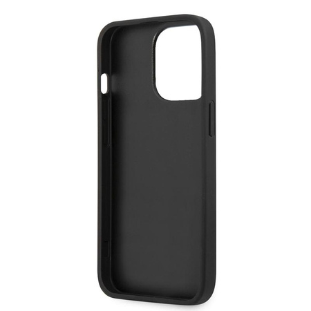 Karl Lagerfeld Saffiano Ikonik Karl`s Head - Coque iPhone 13 Pro Max (noir)
