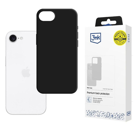 3mk Matt Case - Coque pour Apple iPhone 16e (Noir)