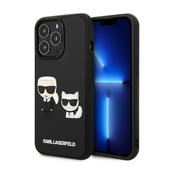 Karl Lagerfeld Ikonik 3D Karl & Choupette - iPhone 13 Pro Max Case (black)