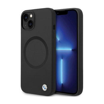 BMW Signature Liquid Silicone MagSafe - iPhone 14 Case (black)