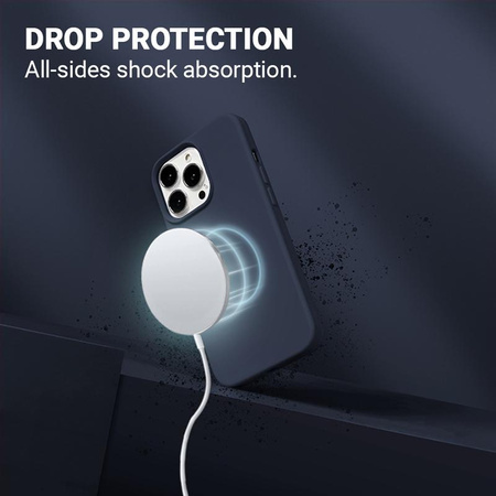 Crong Color Cover Magnetic - iPhone 13 Pro Max MagSafe Hülle (Marineblau)