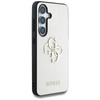 Guess Grained Big 4G Logo Small Classic Logo - étui pour Samsung Galaxy S25 (beige)